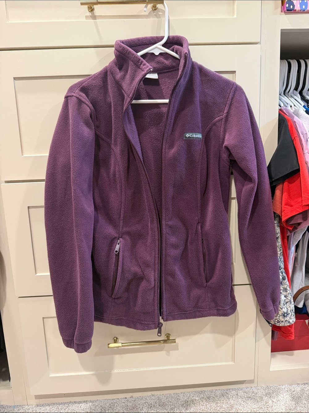 Columbia Purple Columbia Teddy Fleece Jacket - Full Zip
